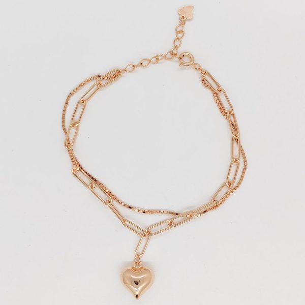 Heart Trinket Silver Bracelet