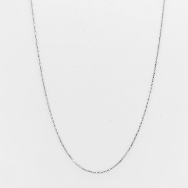 Fine Oxidized Box Chain
