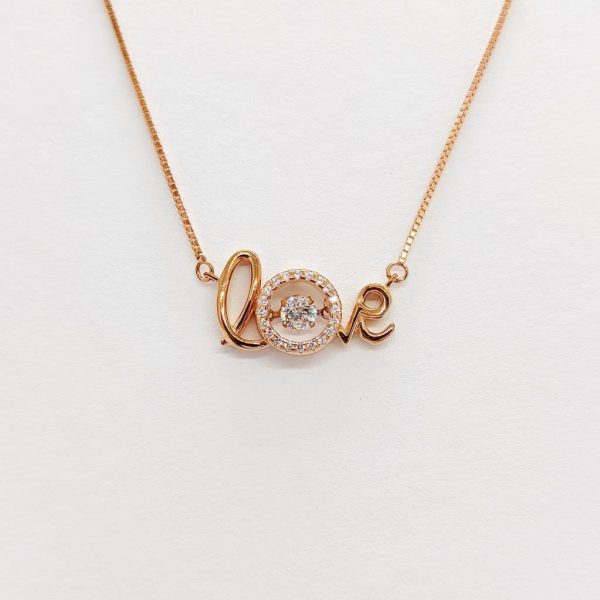 "Love" Chain Pendant