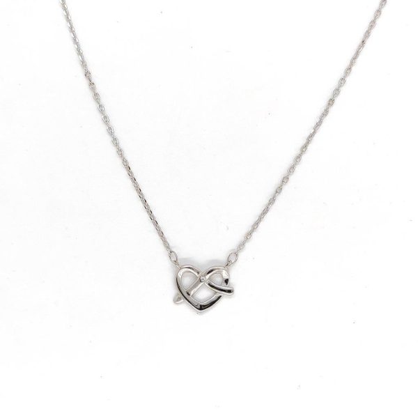 Pretzel Heart Chain Pendant