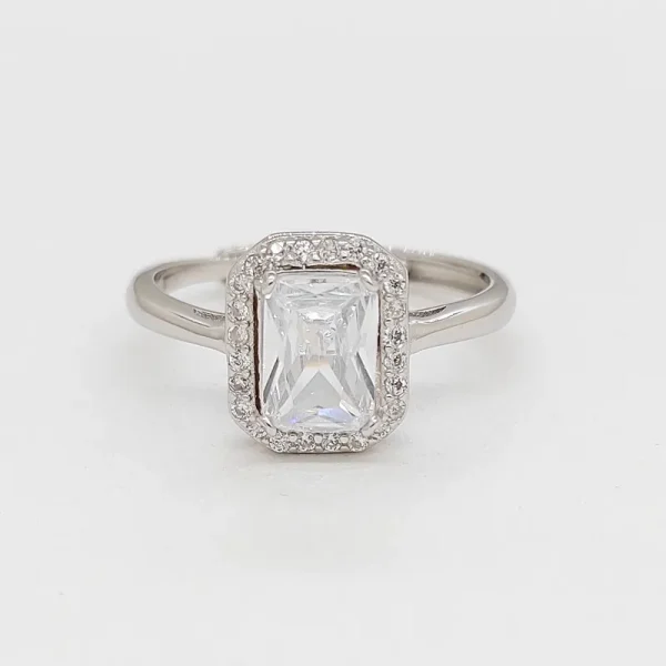 Halo Solitaire Ring